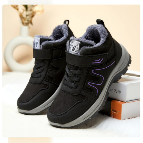 Bottes d'Hiver Unisexes en Cuir suédé