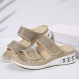 Sandales mules confort à strass