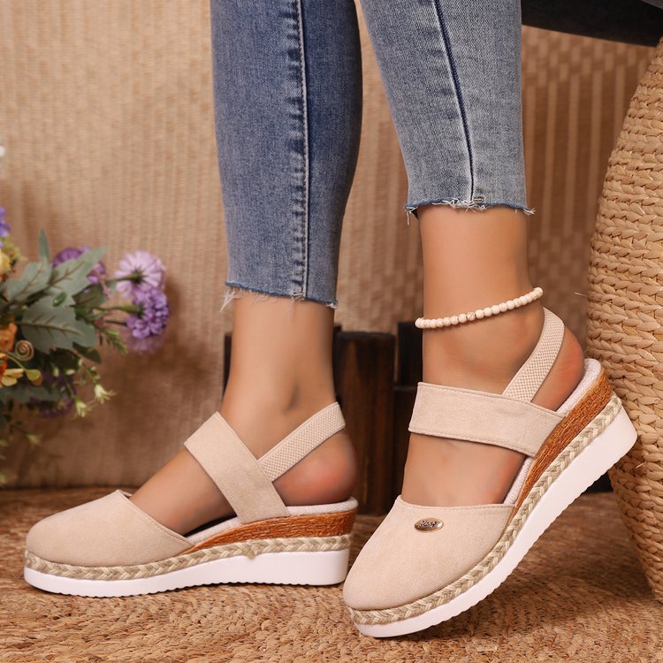 Sandales Compensées Espadrille – Confort et Style
