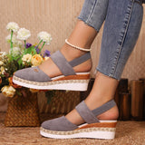 Sandales Compensées Espadrille – Confort et Style