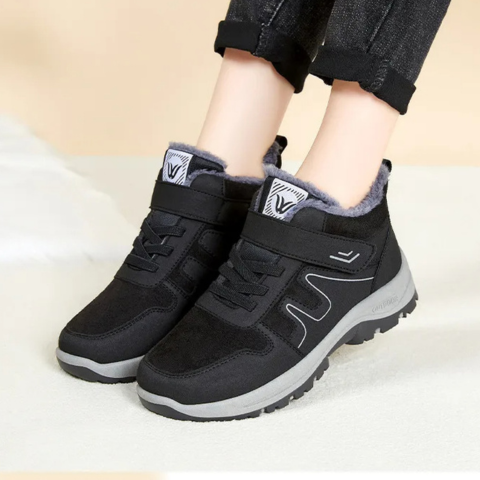 Bottes d'Hiver Unisexes en Cuir suédé