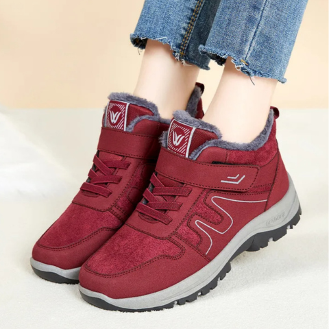 Bottes d'Hiver Unisexes en Cuir suédé