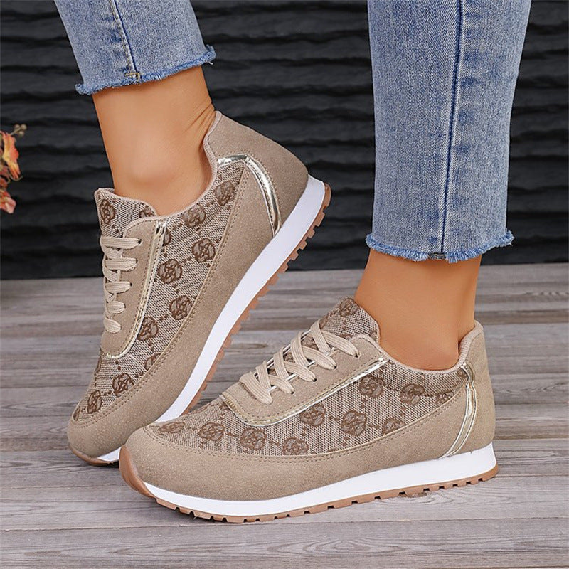 Sneakers Chic à Motif Monogramme