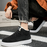 Baskets mi-hautes unisexes à lacets