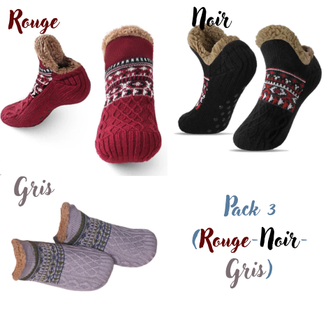 Chaussettes Chaudes Antidérapantes d'Automne pour Hommes et Femmes