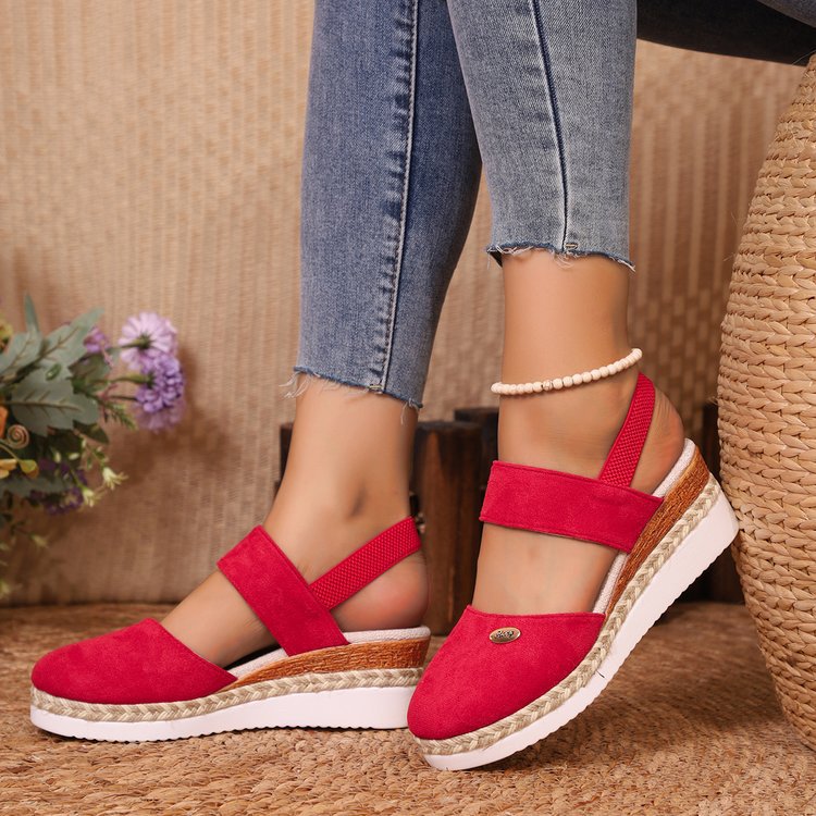 Sandales Compensées Espadrille – Confort et Style