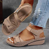 sandales décontractées et compensées pour femmes