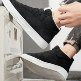 Baskets mi-hautes unisexes à lacets