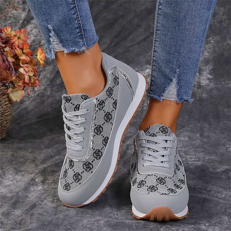 Sneakers Chic à Motif Monogramme
