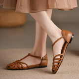 Sandales Plates Élégantes en Forme de T