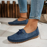 Mocassins femme confort à lacets