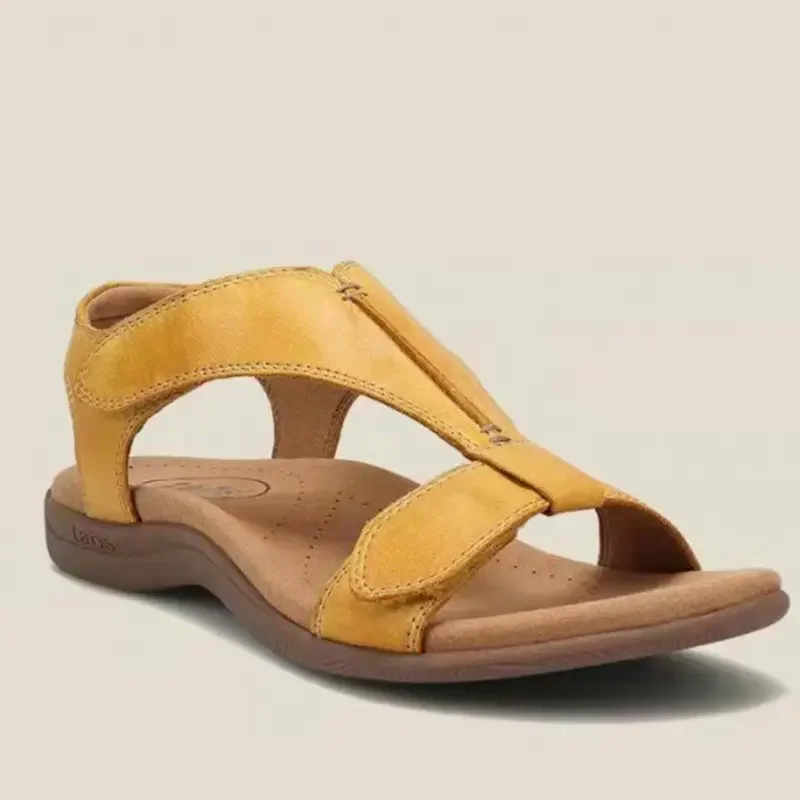 Sandales cuir confort femme à scratch