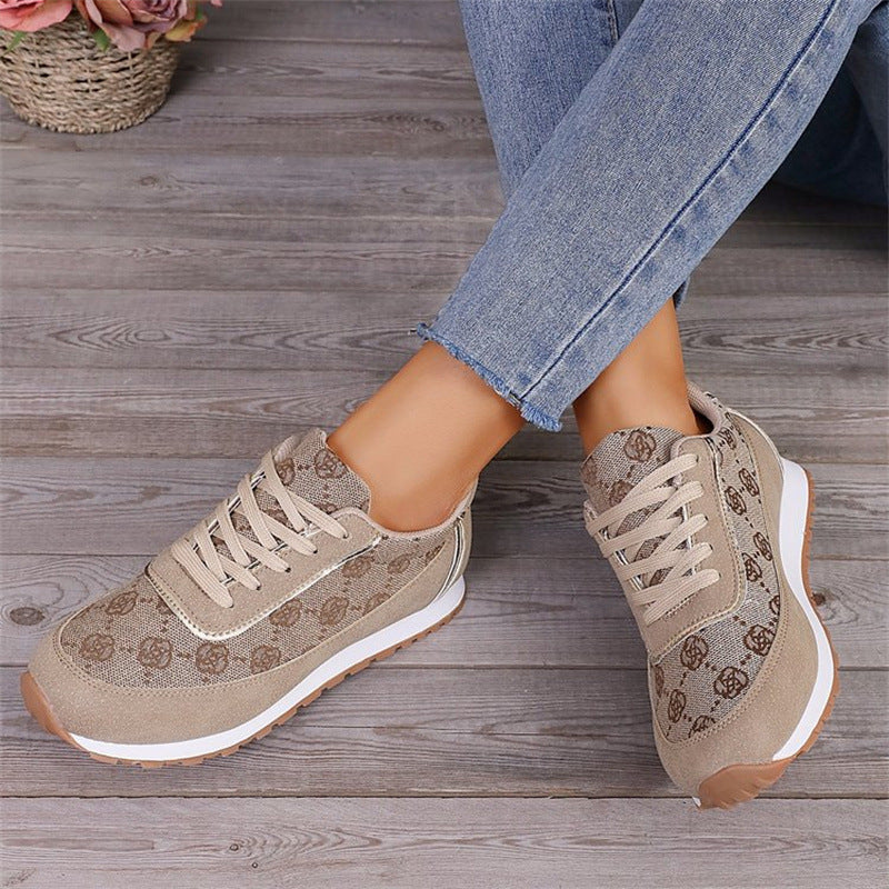 Sneakers Chic à Motif Monogramme