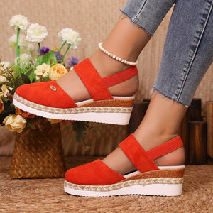 Sandales Compensées Espadrille – Confort et Style