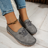 Mocassins femme confort à lacets