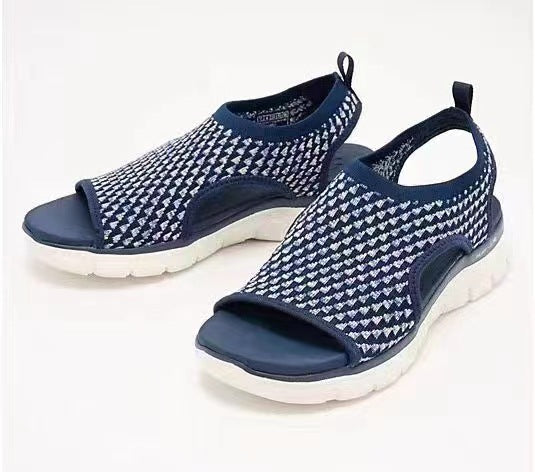 Sandales confort en maille respirante