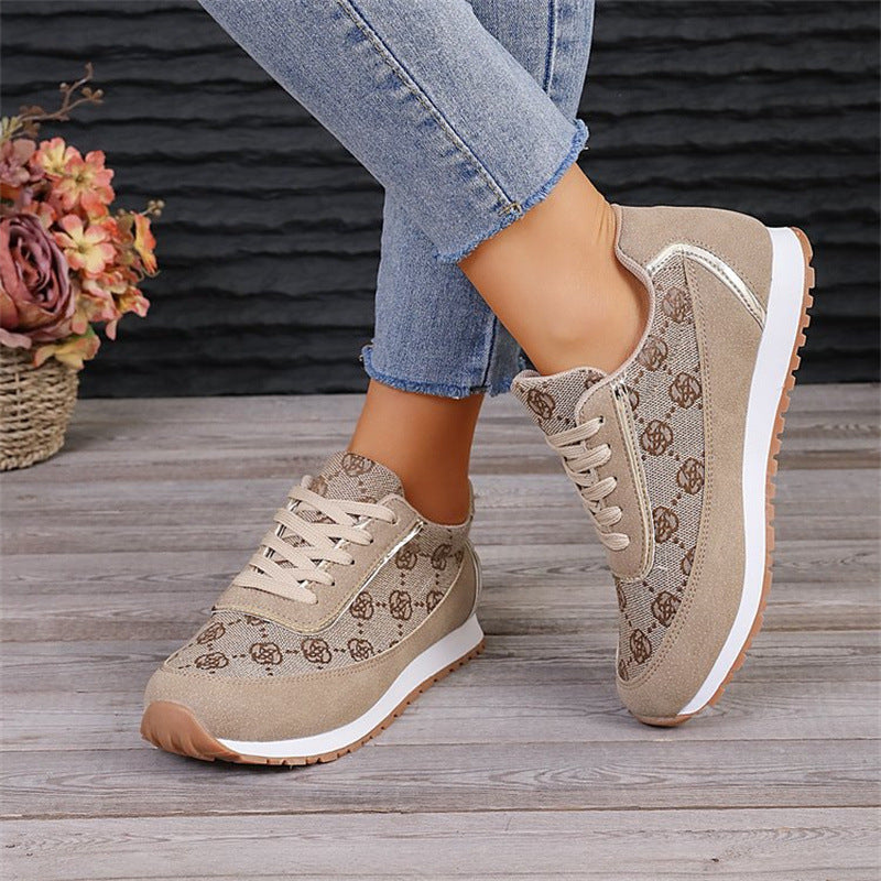 Sneakers Chic à Motif Monogramme