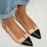 Ballerines Slingback Bicolores – Élégance Chic et Intemporelle