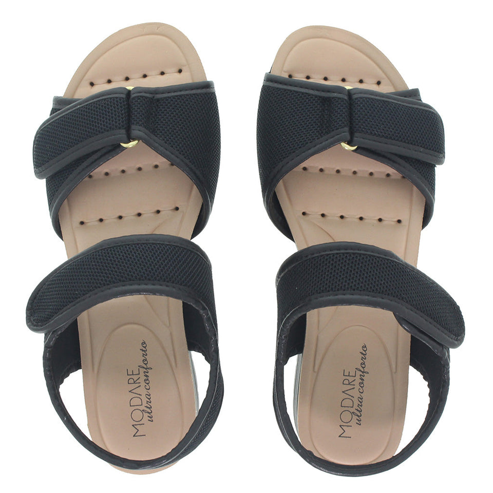 Sandale anti-transpirante velcro ultra-confortable pour femmes avec semelle Dry-Tech