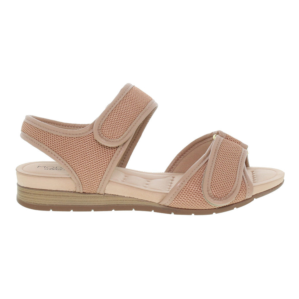 Sandale anti-transpirante velcro ultra-confortable pour femmes avec semelle Dry-Tech