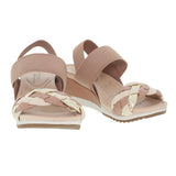 Sandale anti-transpirante compensée ultra-confortable avec double bride élastique pour femmes (DRY-TECH)