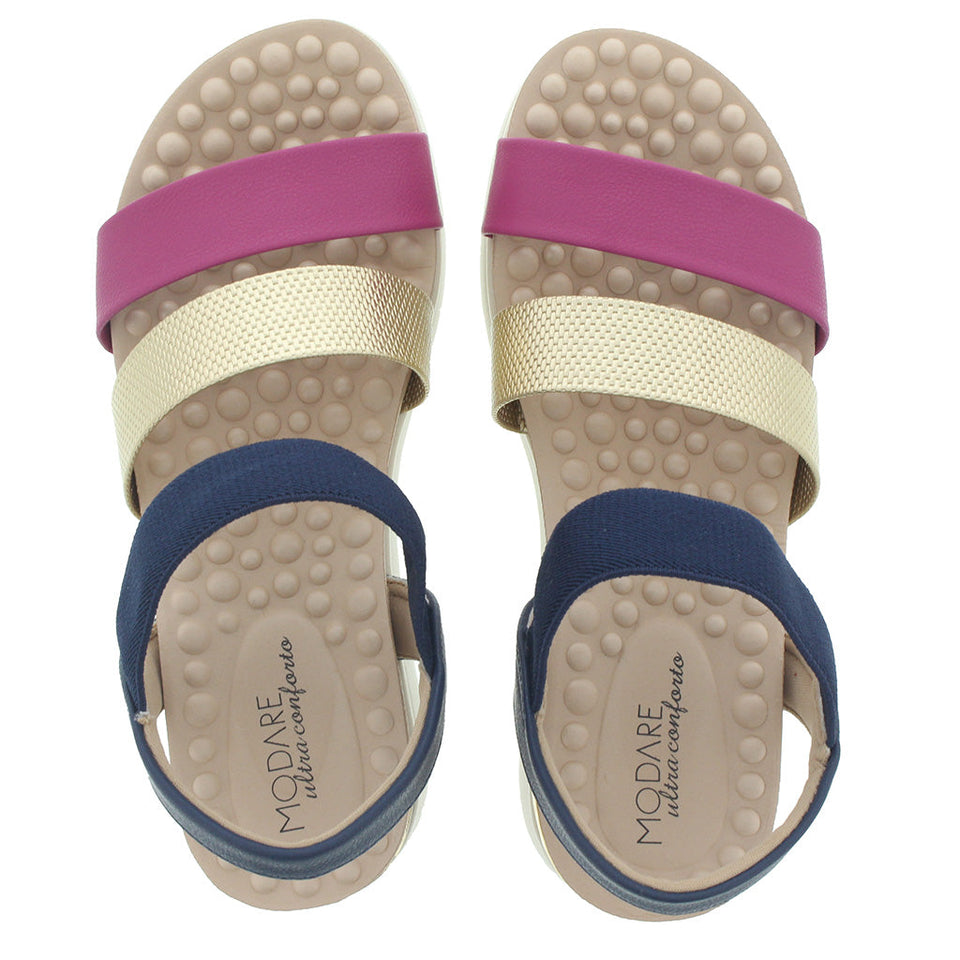 Sandales ultra-douces à talon métallique pour femmes (REFLEX-SENSE)