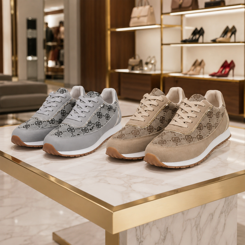 Sneakers Chic à Motif Monogramme