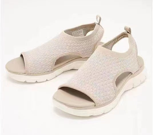 Sandales confort en maille respirante