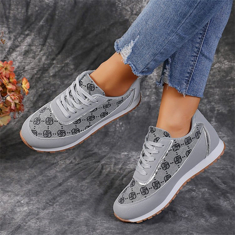 Sneakers Chic à Motif Monogramme