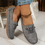 Mocassins femme confort à lacets