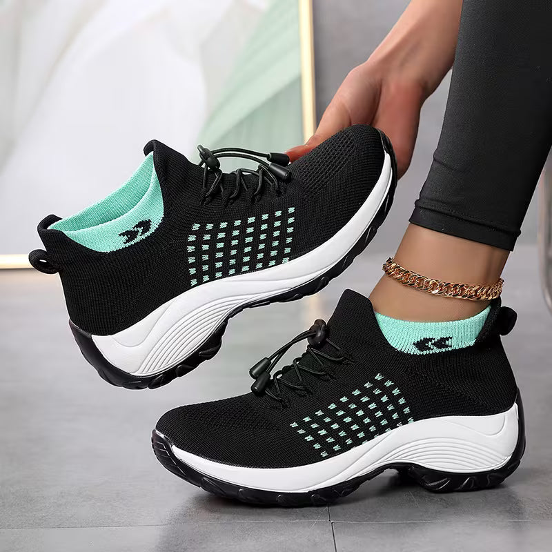 Chaussures transpirantes antidérapantes et confortables pour femme