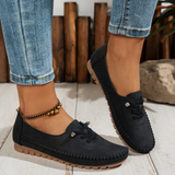 Mocassins femme confort à lacets