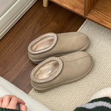 nouvelles pantoufles en laine pour femmes