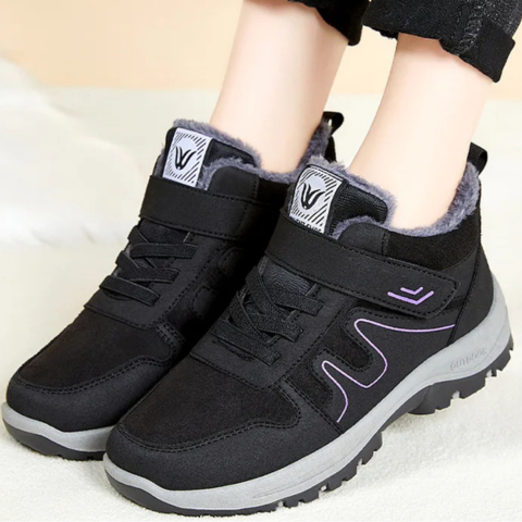 Bottes d'Hiver Unisexes en Cuir suédé