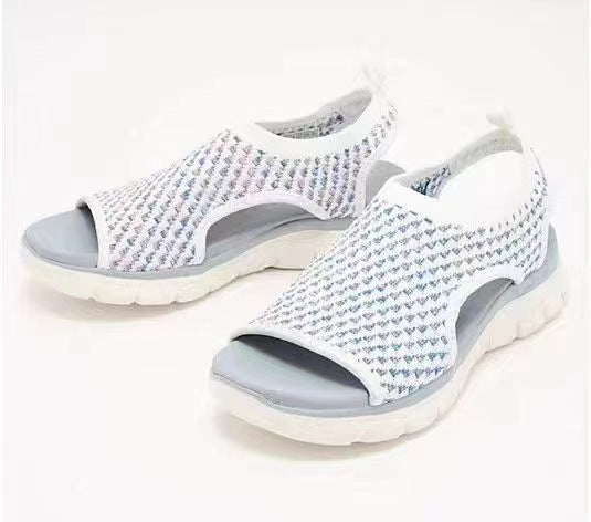 Sandales confort en maille respirante