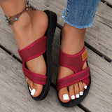 sandales à enfiler en maille pour femme