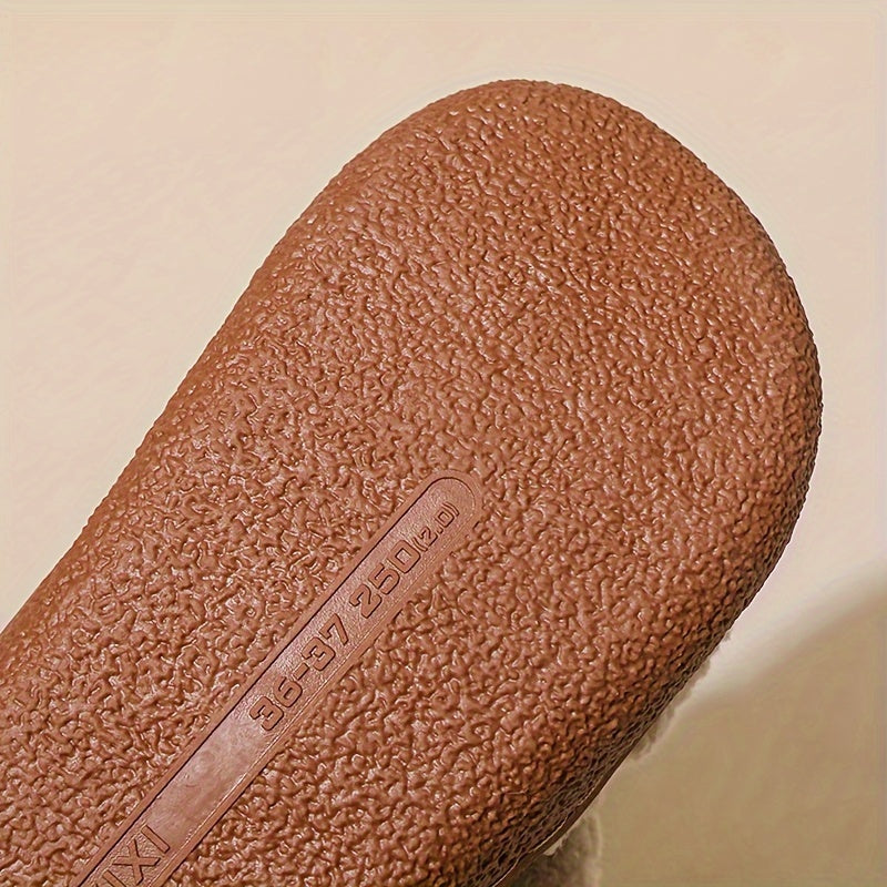 Pantoufles Douillettes Doublées en Polaire pour Femmes