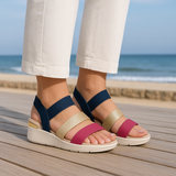 Sandales ultra-douces à talon métallique pour femmes (REFLEX-SENSE)