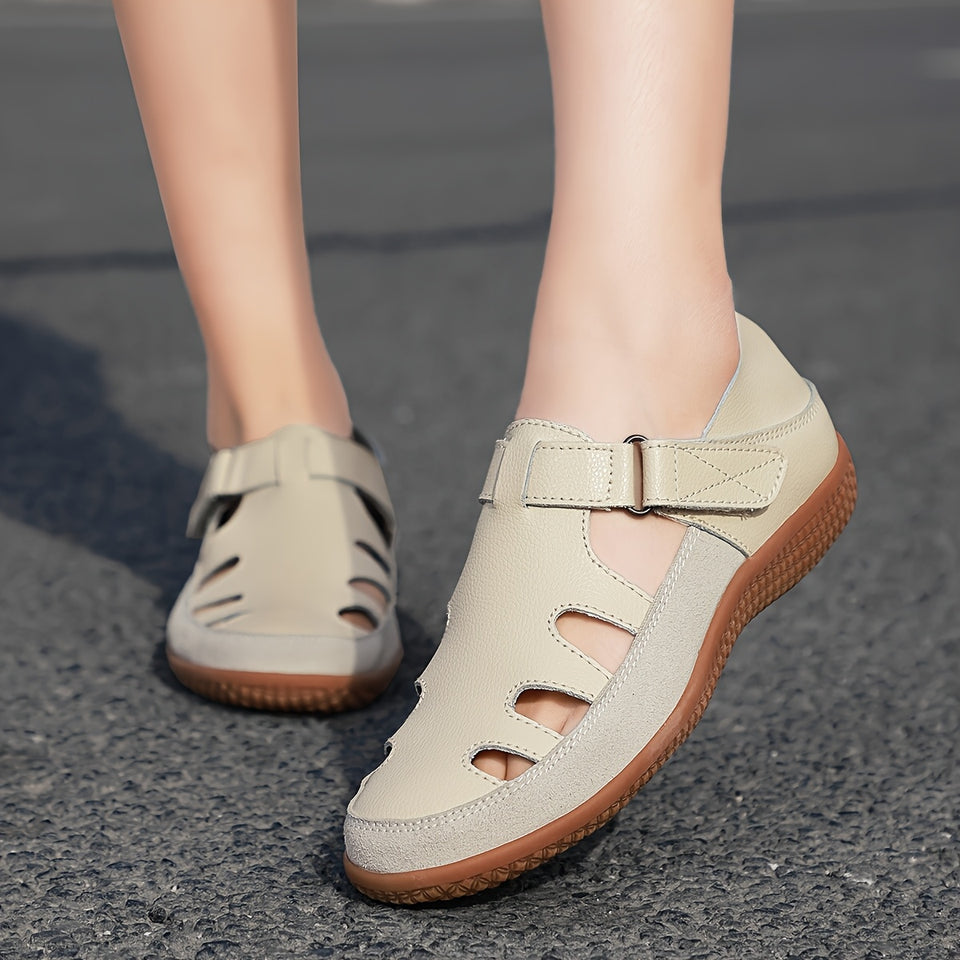 sandales vintage en cuir pour femme