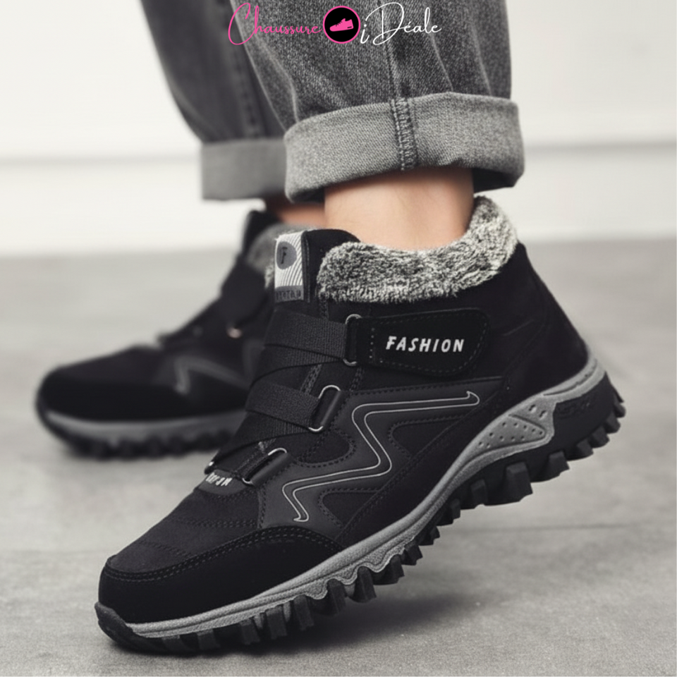 Bottes antidérapantes chaudes et confortables pour hommes