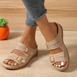 Sandales Femme Confort à Boucles