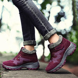 Bottines d'hiver en peluche chaudes pour femmes