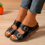 Sandales Femme Confort à Boucles
