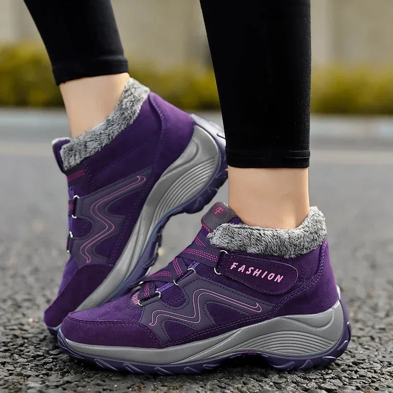 Bottines d'hiver en peluche chaudes pour femmes