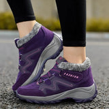 Bottines d'hiver en peluche chaudes pour femmes