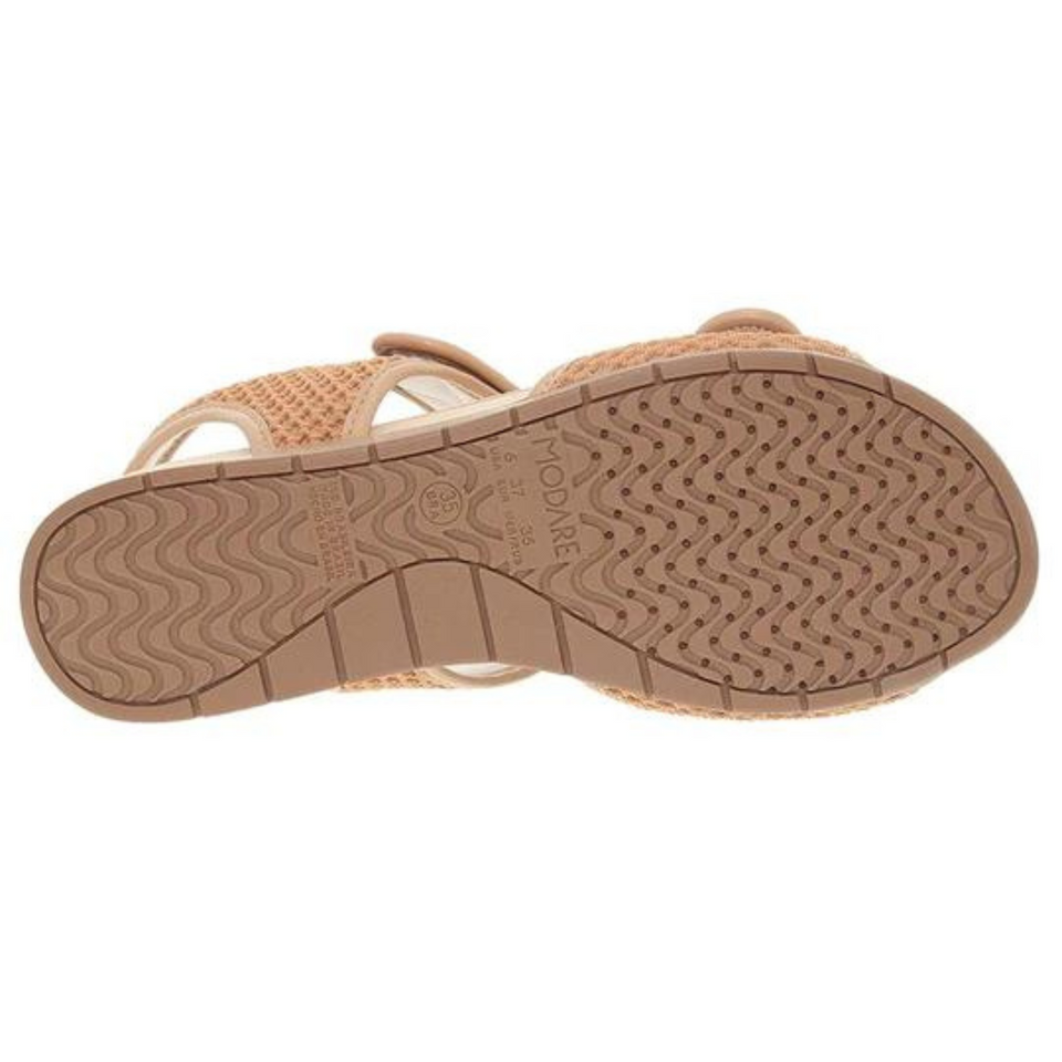 Sandale anti-transpirante velcro ultra-confortable pour femmes avec semelle Dry-Tech