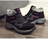 Bottines d'hiver en peluche chaudes pour femmes