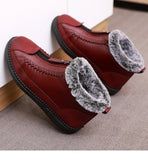 Bottines à glissière en cuir pour femmes