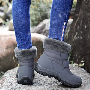 Chaussures hautes chaudes doublée à enfiler pour femmes