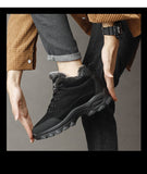 Bottines de neige à semelle épaisse pour homme
